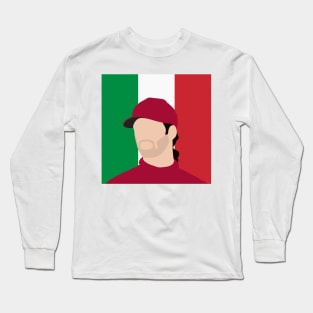 Antonio Giovinazzi Face Art - Flag Edition Long Sleeve T-Shirt